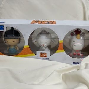 NIB 2017 Toys R Us Exclusive Funko Dorbz Despicable Me 3 Agnes Lucky Fluffy 3-Pk